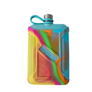 Brumate Rainbow Silicone Sleeve Liquor Canteen Flask NWOT